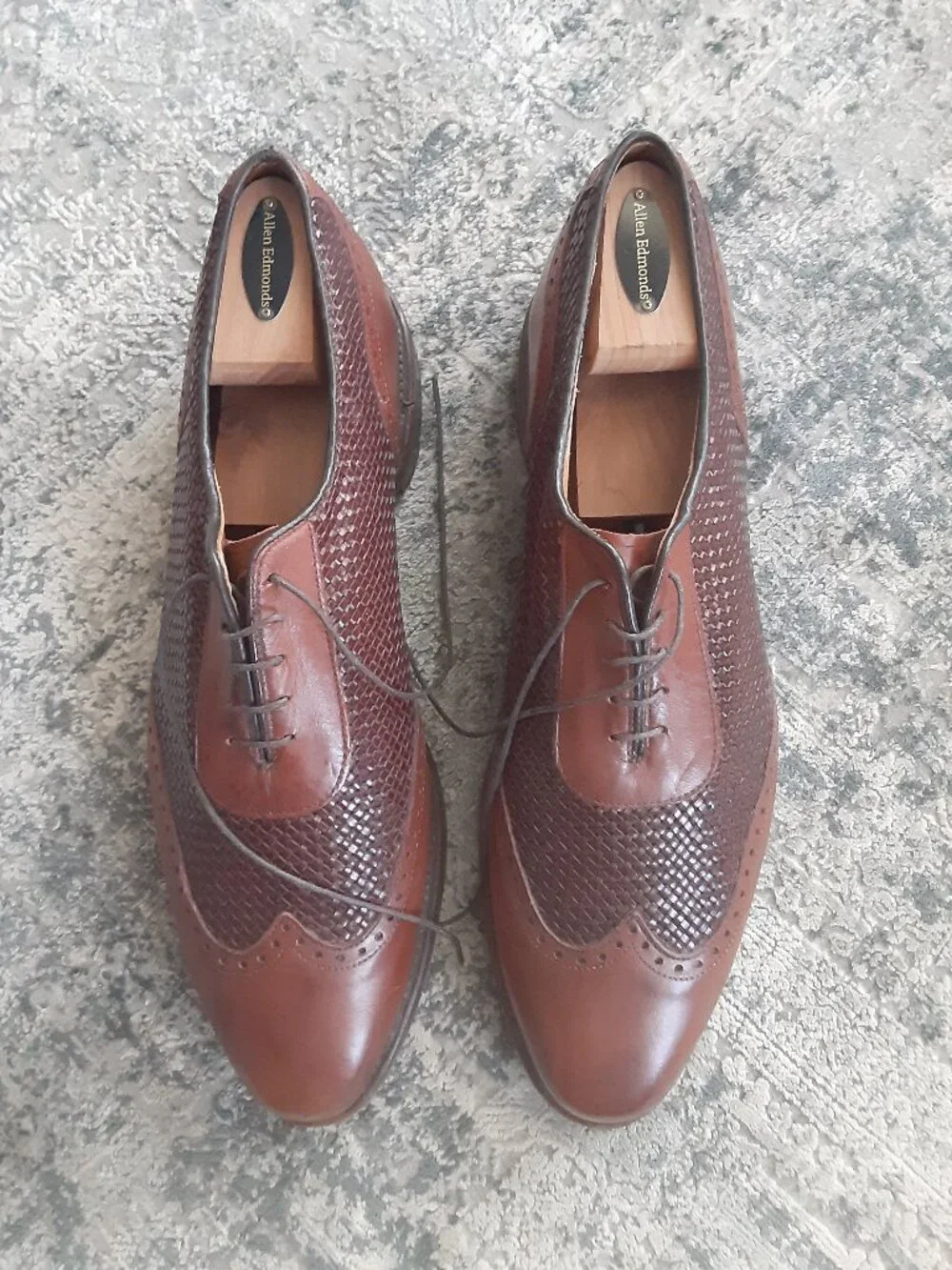 Allen Edmons Hampstead shoes, brown, size 13